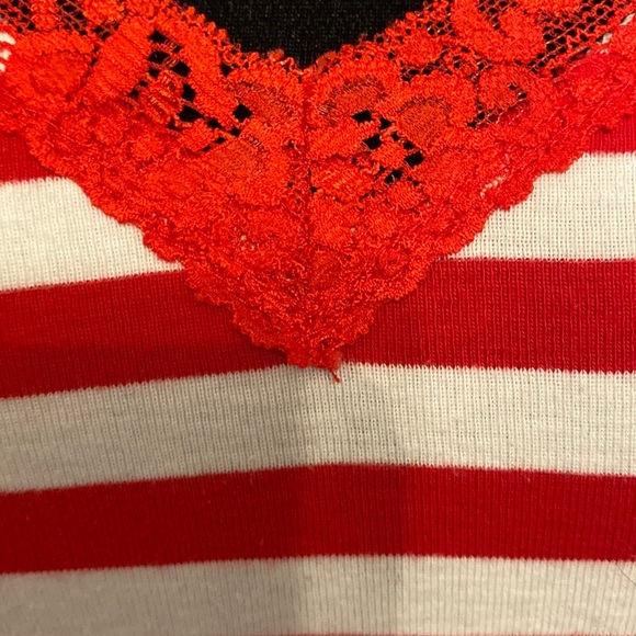 Tailor B.Moss red stripes tank top - M***Refer to measurements - Picture 5 of 10